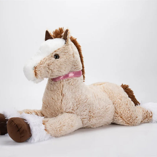 Peluche Cheval Plate Ultra-Douce