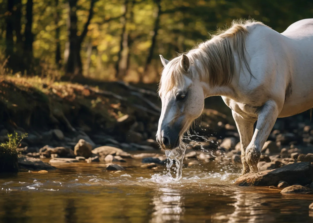 Portrait Moderne de Cheval Fait Main